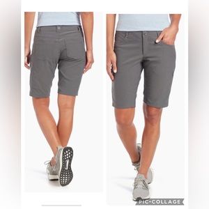 NWT KUHL Womens Stretch Voyagr 11” Short In Charcoal